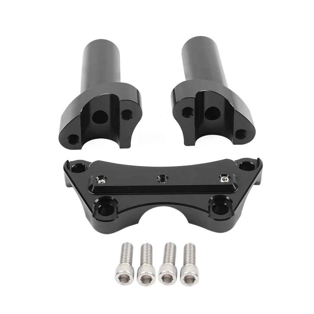 4" Handlebar Risers Top Clamp Mount for Harley Sportster Dyna Softail (2004-2023)