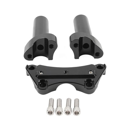 4" Handlebar Risers Top Clamp Mount for Harley Sportster Dyna Softail (2004-2023)