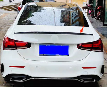Rear Spoiler Wing Glossy Black for Mercedes-Benz A-Class V177 Sedan (2019-2022)