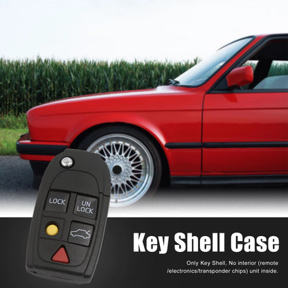 Key Fob Shell Case for Volvo S60 S80 V70 XC70 XC90 (2001-2016)
