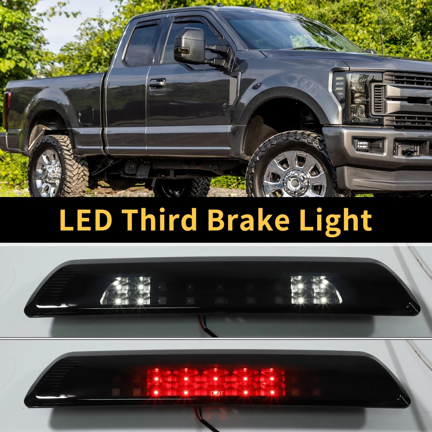 LED Third Brake Light Smoked Lens for Toyota Tundra (2007-2018)