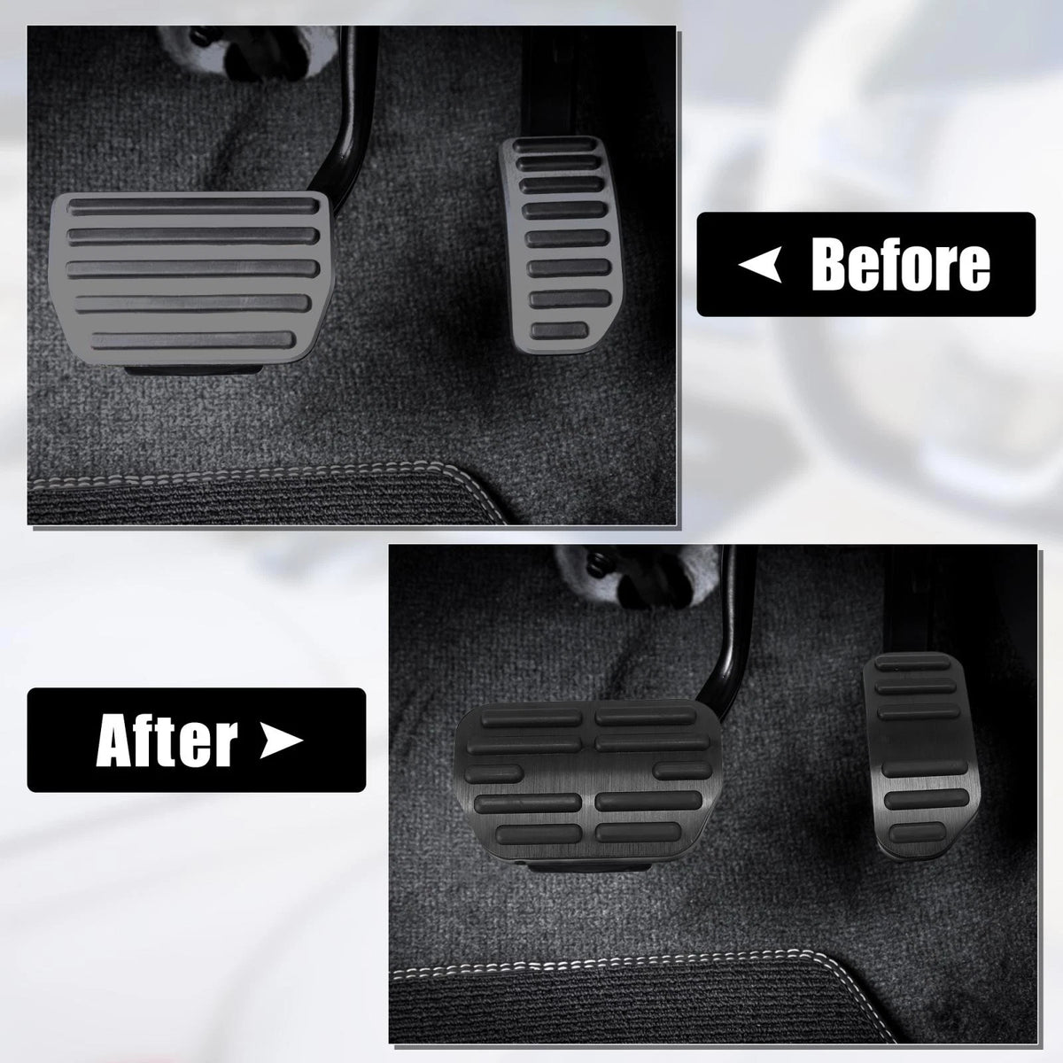 Black Brake Accelerator Foot Pedal Cover for Toyota Corolla RAV4 (2014–2018)