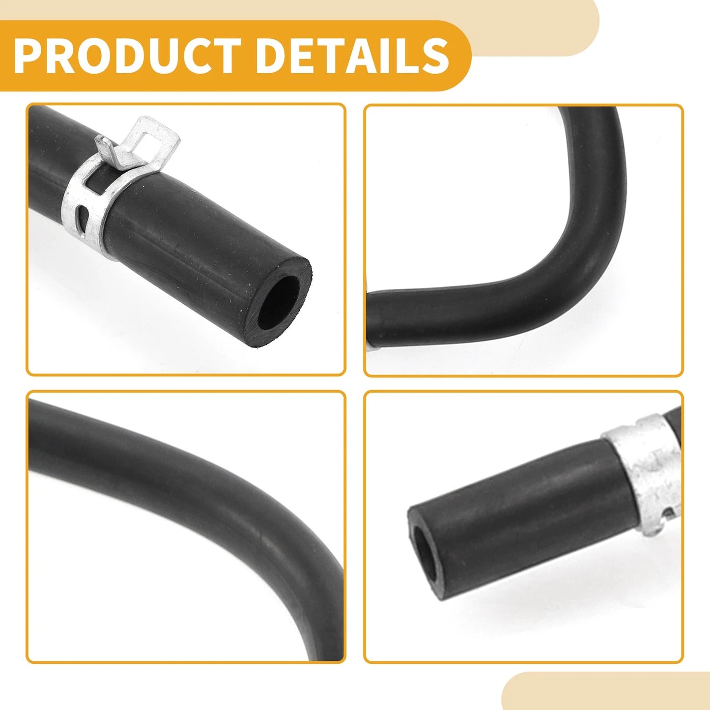 Cooler Hose for Ford Mondeo (2000-2007) Rubber Black 1 x Piece
