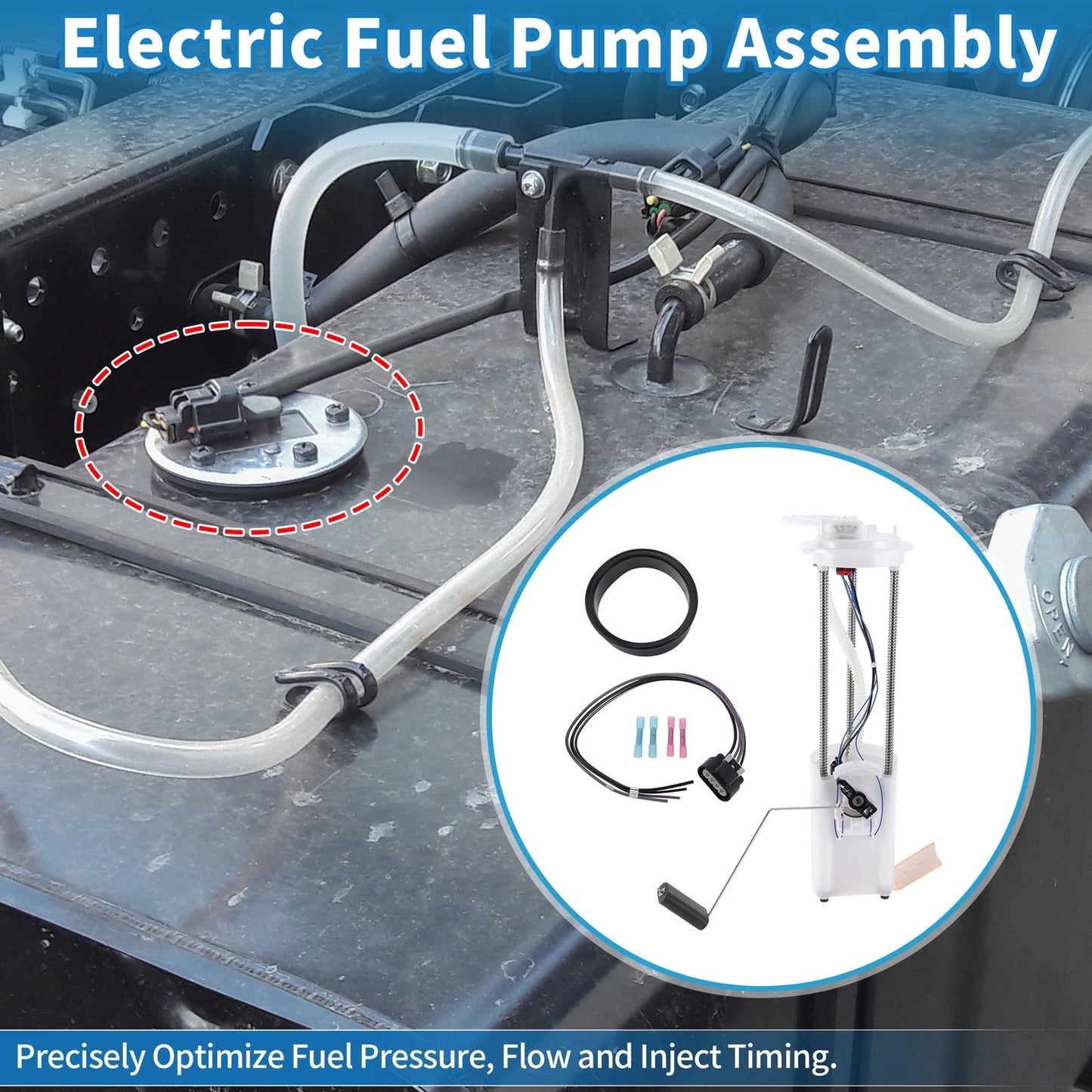 Electric Fuel Pump Assembly for Chevy Silverado 1500/2500