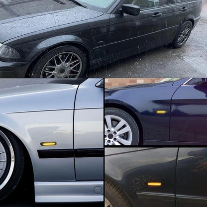 Smoked LED Side Marker Turn Signal Lights for BMW 3 Series E46 (1998-2006)