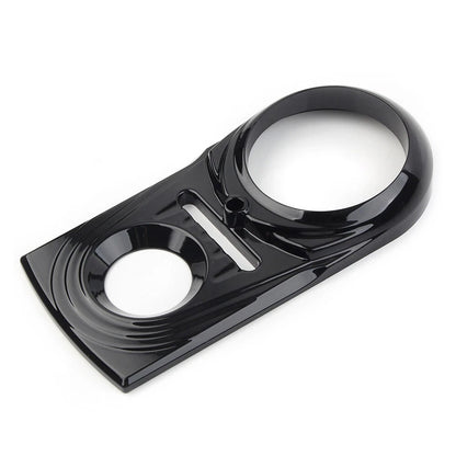 Black Dash Panel Insert Cover Trim for Harley Softail FLSTC & Street Glide (2000-2023)