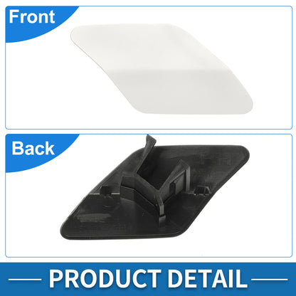 Front Right Washer Nozzle Cover for BMW X6 2015-2019 (2 x White Caps)