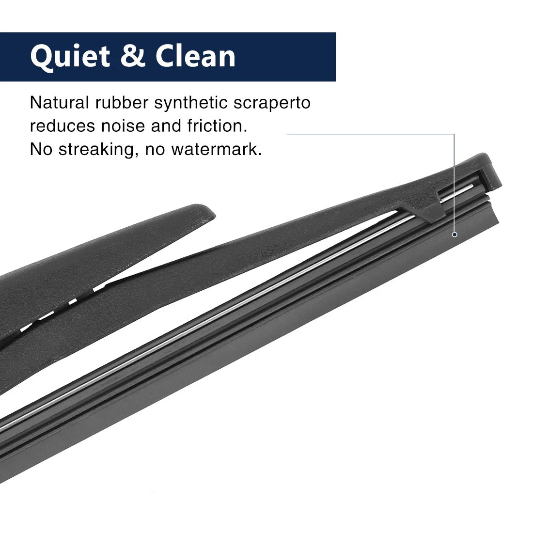 390mm 15" Rear Windshield Wiper Blade Arm Set for Volvo V70 (2005-2008)