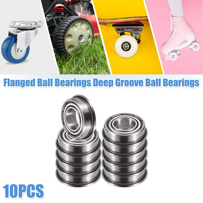 10pcs 8x16x5mm Double Metal Shield Single Row Deep Groove Ball Bearings