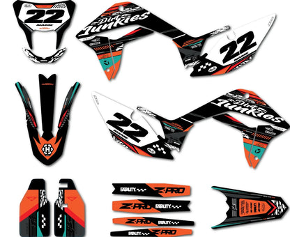 Custom Graphics Full Kit for Kayo T2 250 Wild Style Sticker Kit