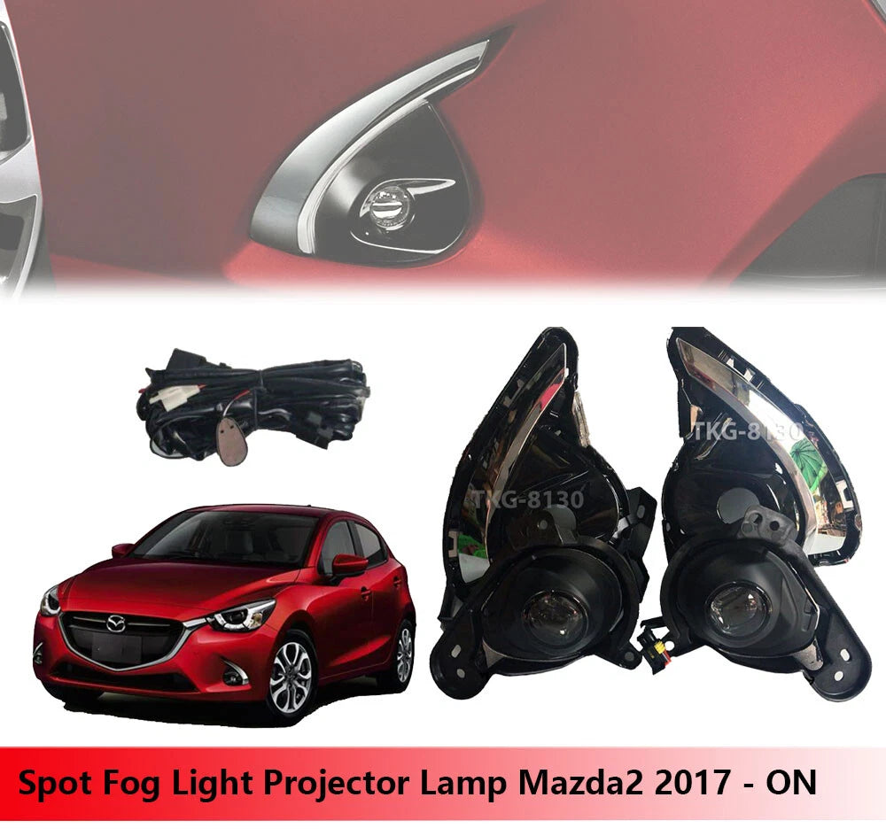 2 x Spot Fog Lights for Mazda2 Mazda 2 (2017 - Present)