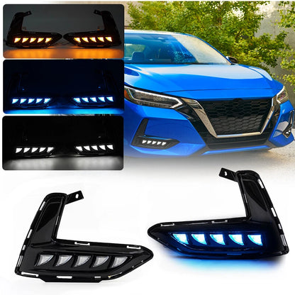 2 x LED Daytime Running Light Fog Lamp for Nissan Sentra (2020-2023)