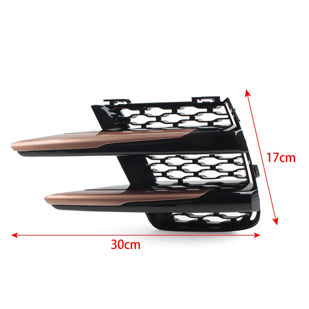Front Bumper Fog Lamp Grille Covers for Land Rover Range Rover Velar (18-21)