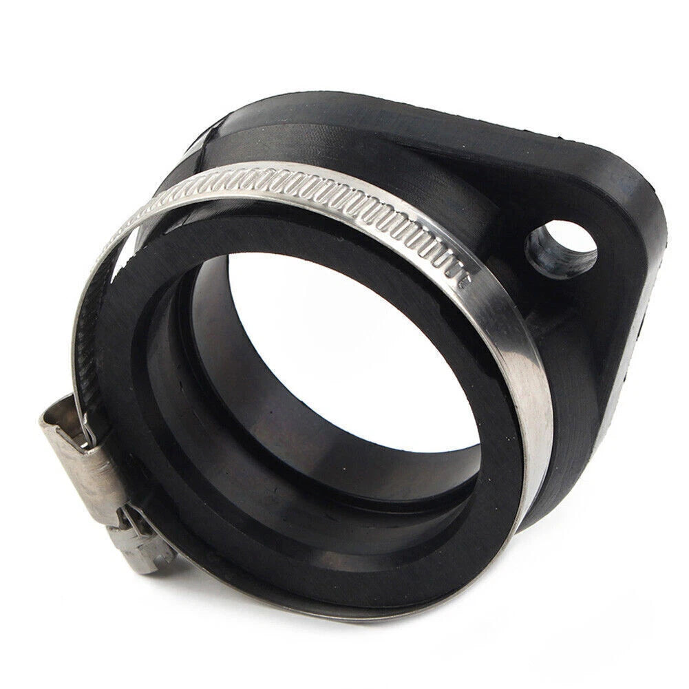 Flange Carb Adapter for Harley CV/Mikuni HSR45 Carb - Black Rubber