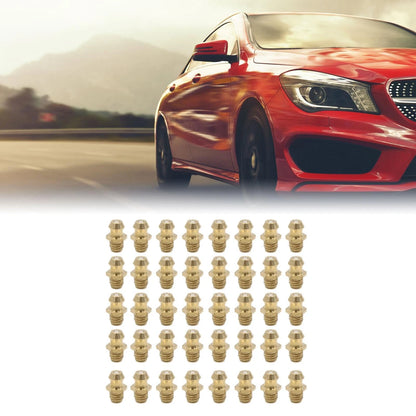 40pcs M6 x 1 Brass Straight Grease Nipple Fitting for Motorcycle Car