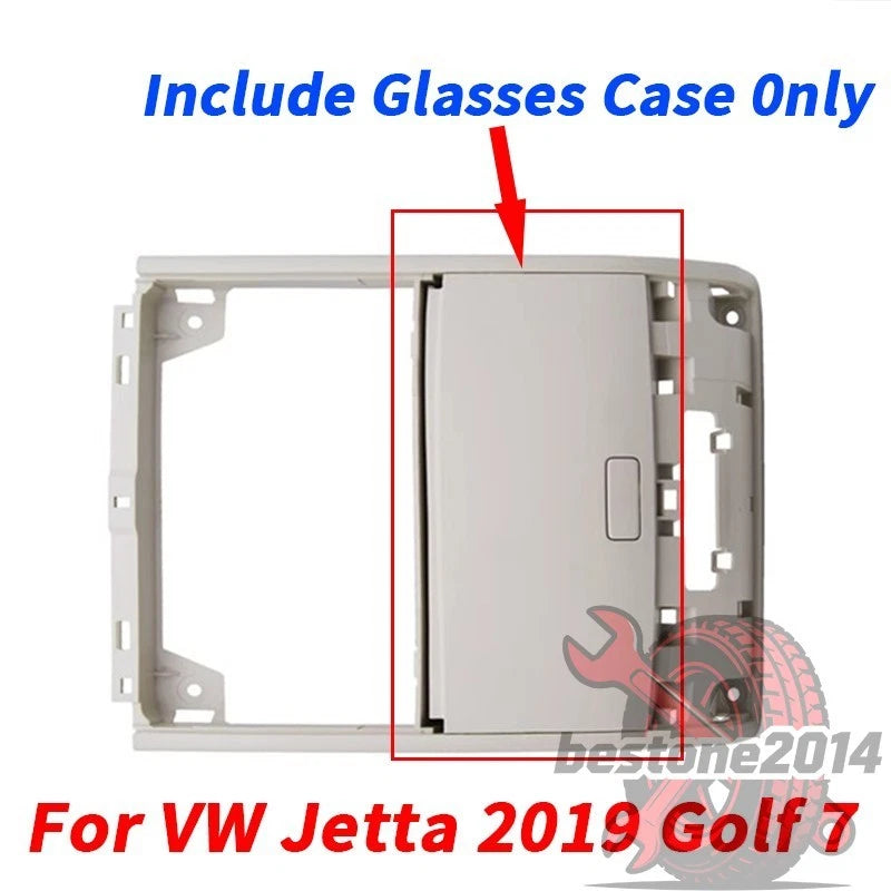 Beige Sun Glasses Case Holder Storage Box for VW Jetta (2019–2019)