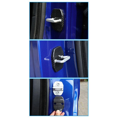 Carbon Fiber Door Lock Protector Cover for Dodge Charger, Ram 1500 (2011-2023)