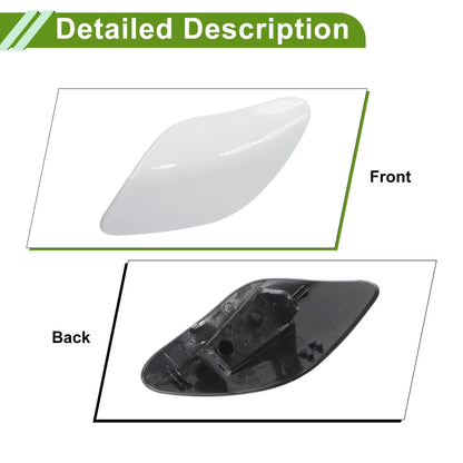 Left Washer Nozzle Cover Cap for Porsche Cayenne Turbo White