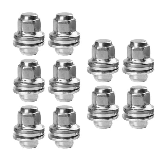 10PCS Wheel Nuts Hub Screws Tire Installation Kit for Jaguar F-TYPE (2013–2023)