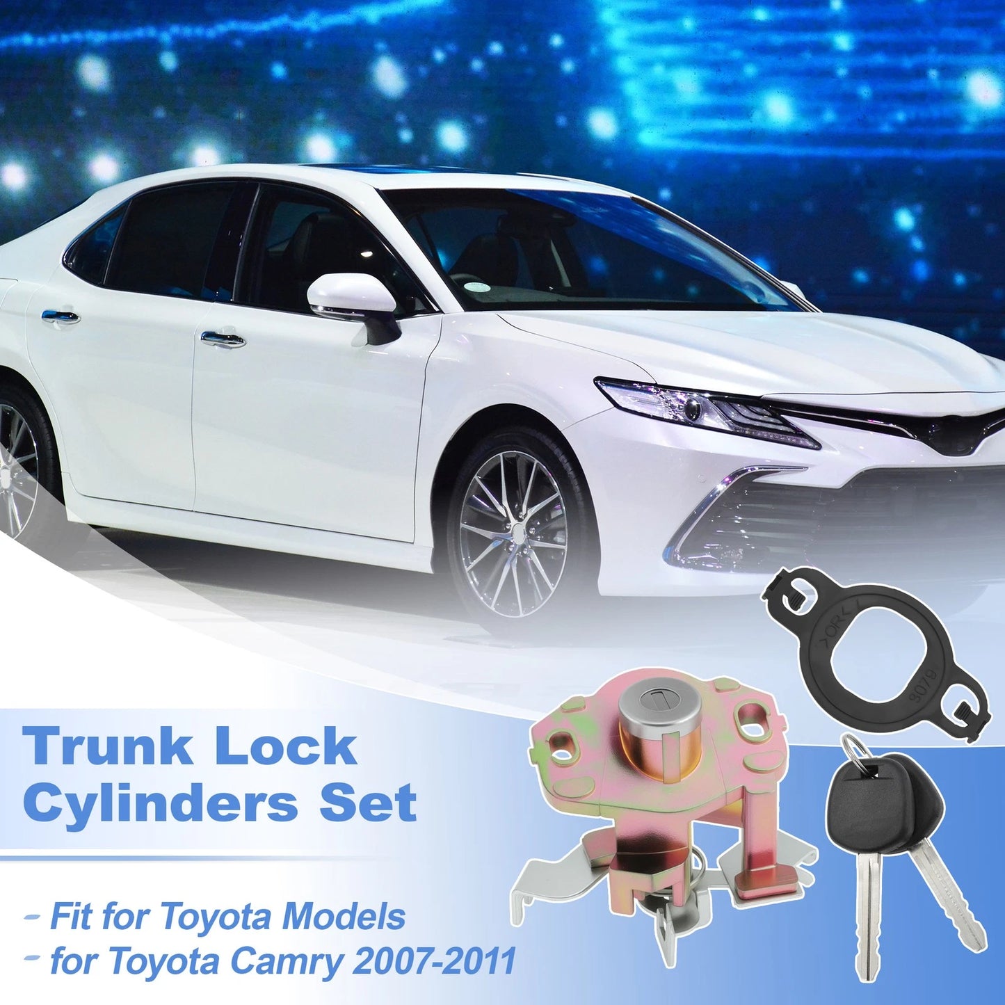 Tailgate Lock Cylinder w/ Keys for Toyota Camry (2007-2011)