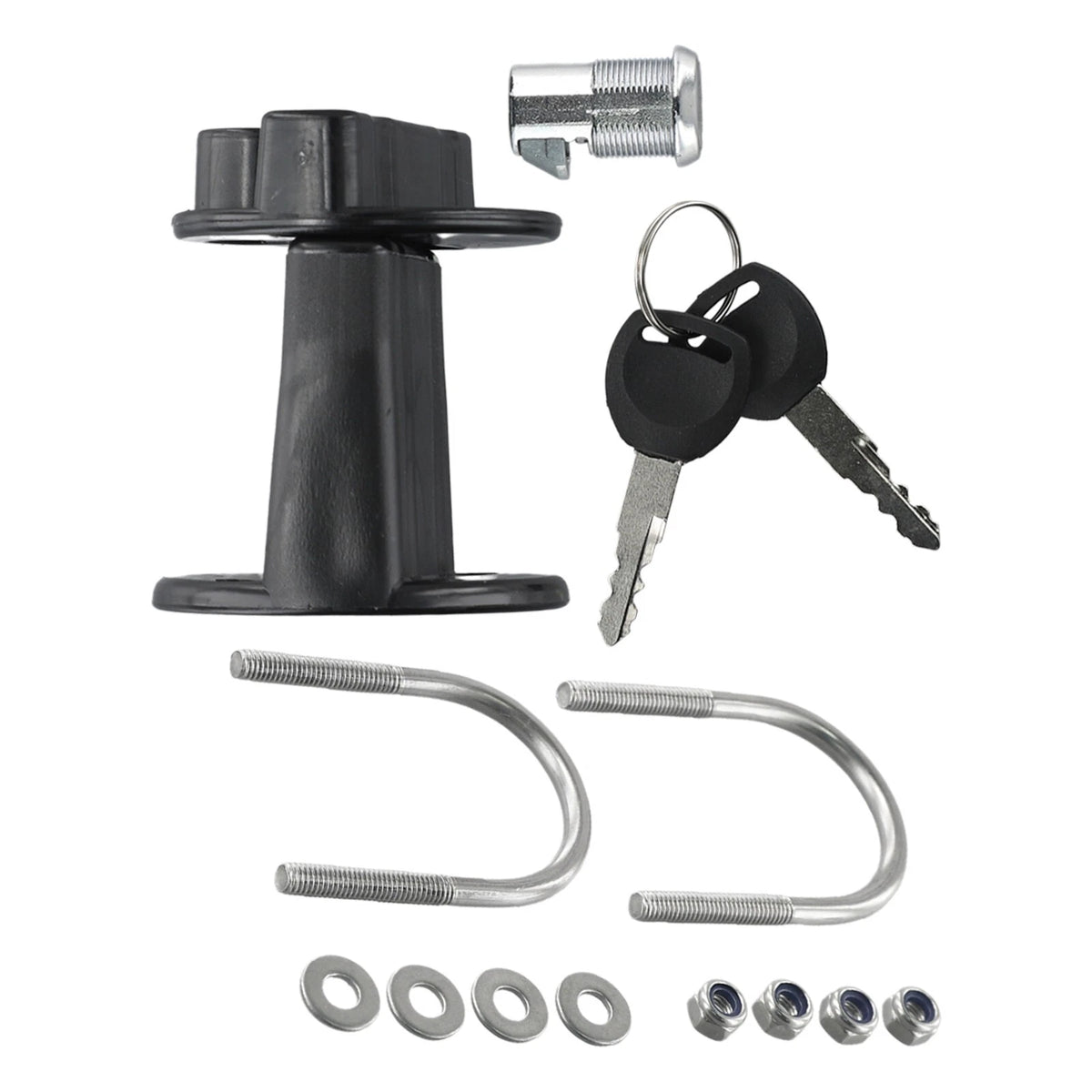 3L/5L Fuel Tank Mount Jerry Can Key Bracket Holder Lock Fastener for Vehicles