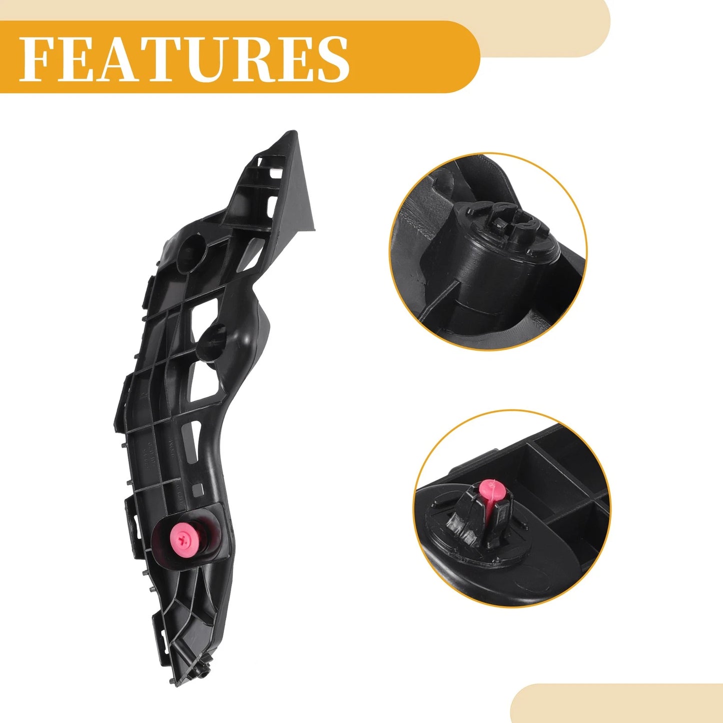 Front Bumper Support Bracket for Toyota Highlander (2014-2016) 1 Pair