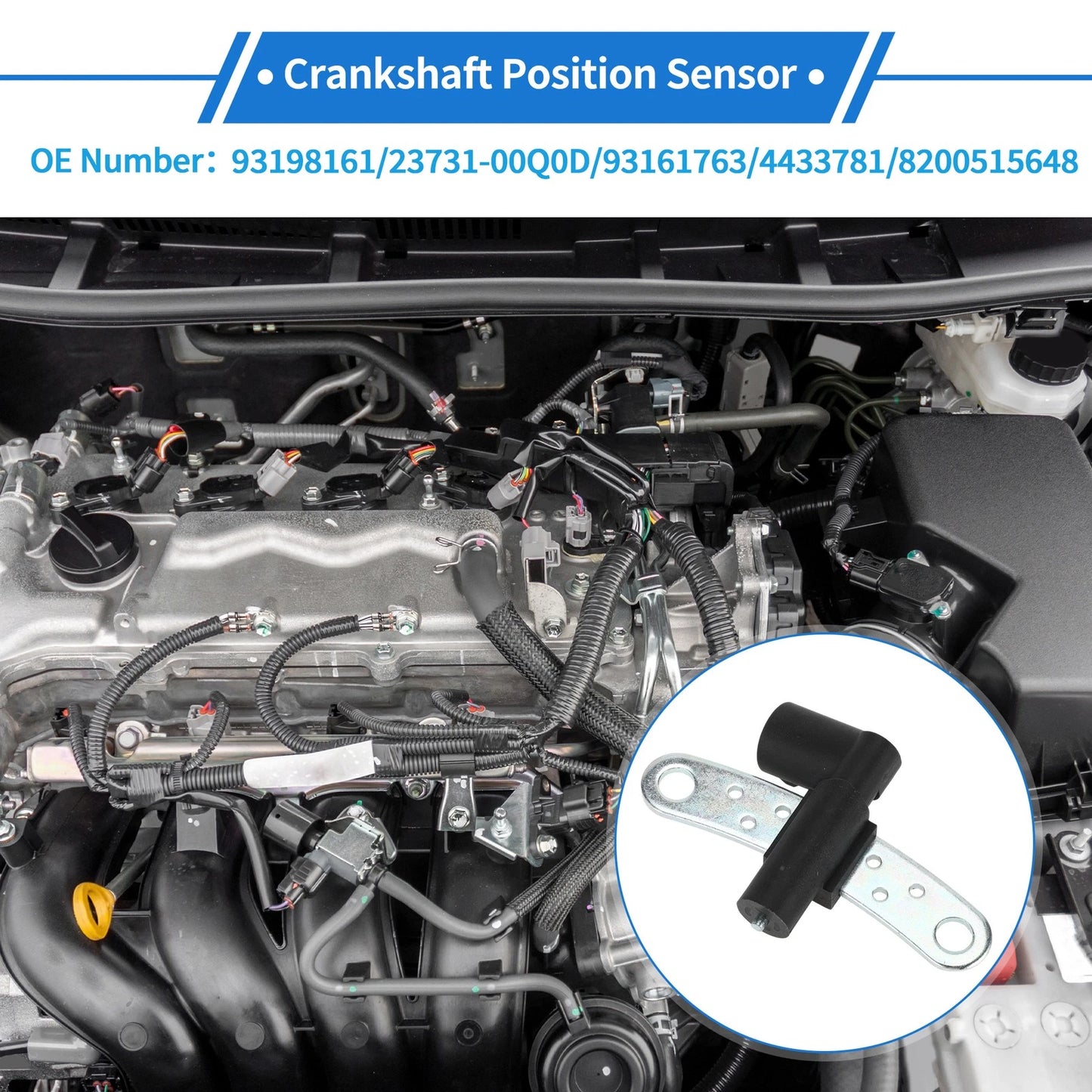 Crankshaft Position Sensor for Nissan Qashqai 2.0 (2007-2013) 1 Pc