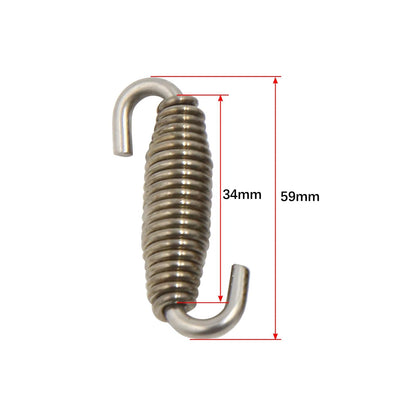 5 x 59mm Swivel Universal Muffler Exhaust Pipe Spring for Motorcycle