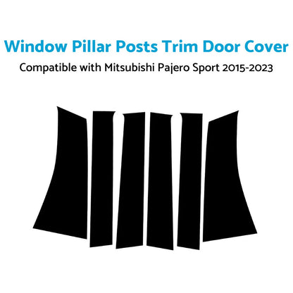 Window Pillar Posts Trim Door Cover for Mitsubishi Pajero Sport (2015-2023)