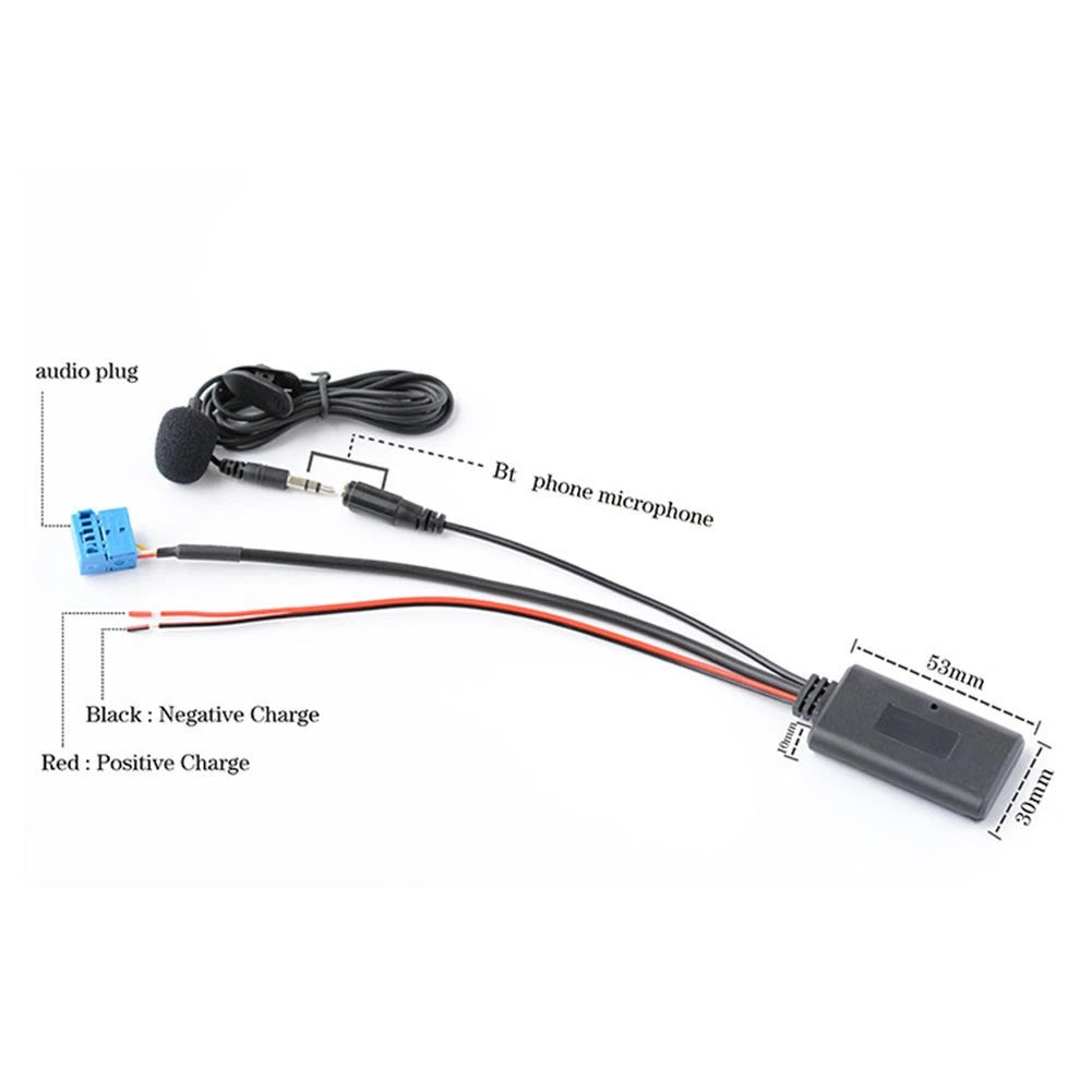 BT AUX Adapter Wireless Radio Stereo Microphone Handsfree for Mazda 2 3 5 6