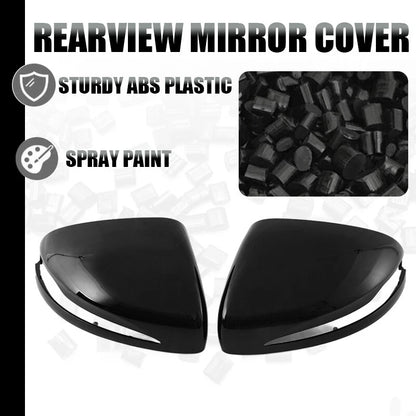 Glossy Black Side Mirror Covers for Mercedes-Benz X167 W167 W464 (2019-2023)