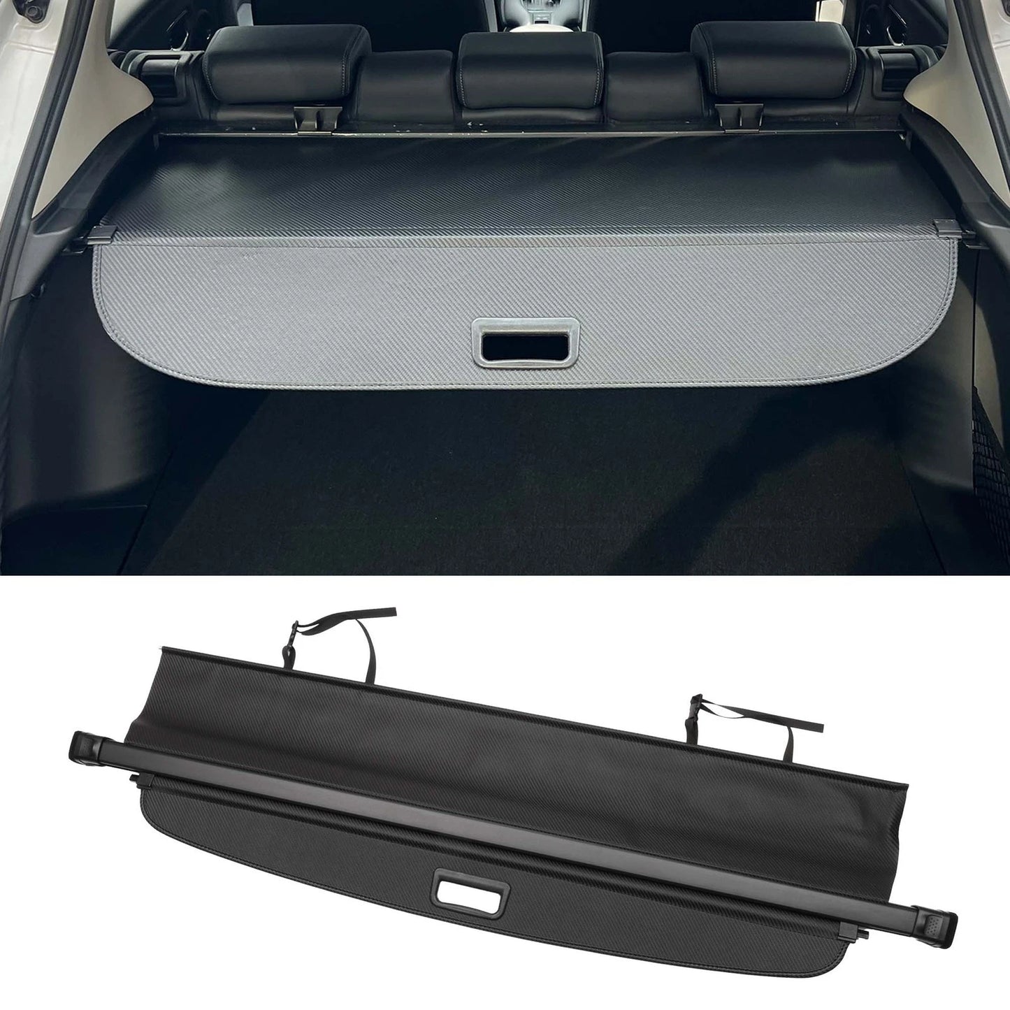 Retractable / Cargo Cover Black Carbon Fiber for Toyota RAV4 (2006–2012)