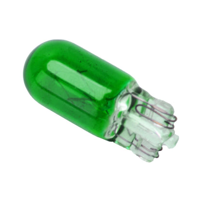 10PC Green T10 Wedge 5W 158 194 Halogen Interior Light Bulbs for Car