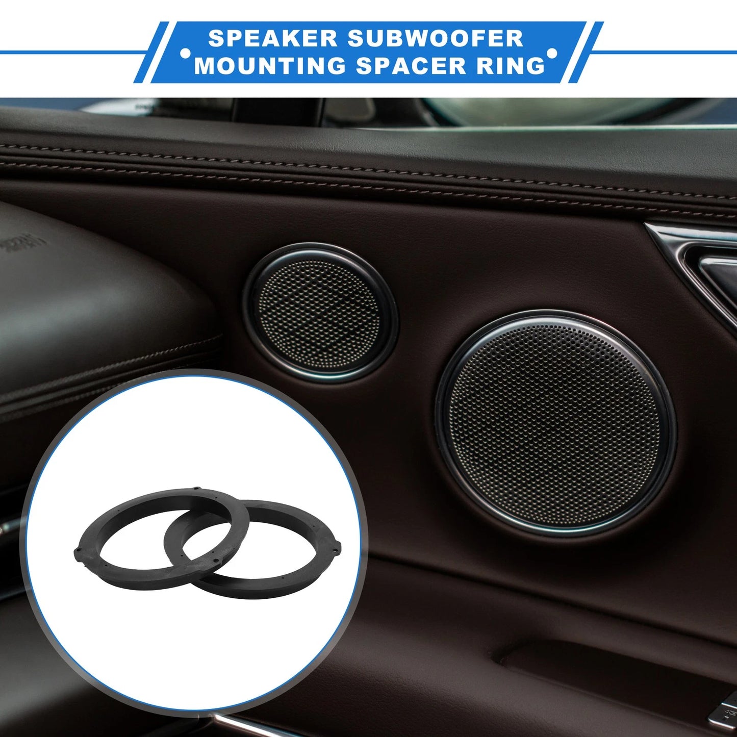 Speaker Spacer Ring Adapter for Ford Edge 6.5" Speakers (2015-2023) 2 x Pcs