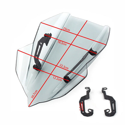 ABS Windscreen Windshield with Bracket for Kawasaki Z400 (2019-2020)