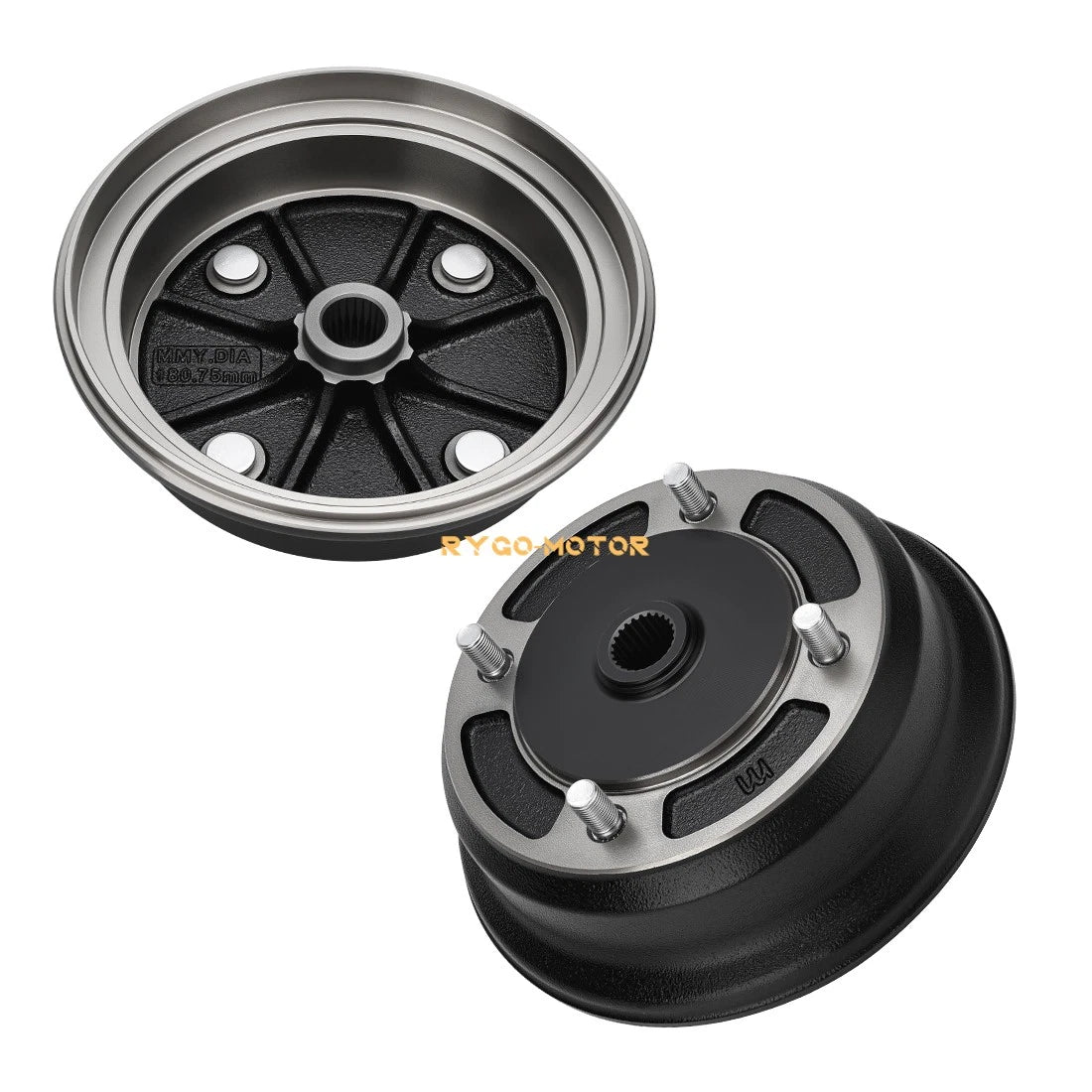 2 x Rear Brake Drum Hub for Kawasaki Mule 3010 (2001–2008)
