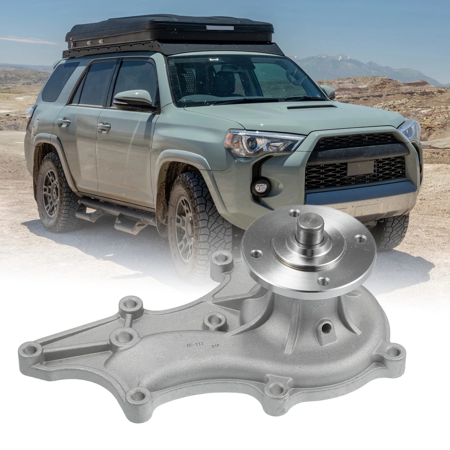 Water Pump with Gasket for Toyota 4Runner 2.4L (1985-1995)