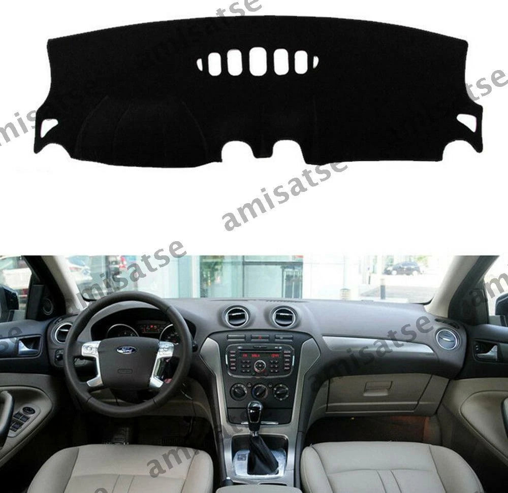 Dashmat for Ford Mondeo 2007-2012 Black Dashboard Cover Sun Visor Pad (2007-2012)