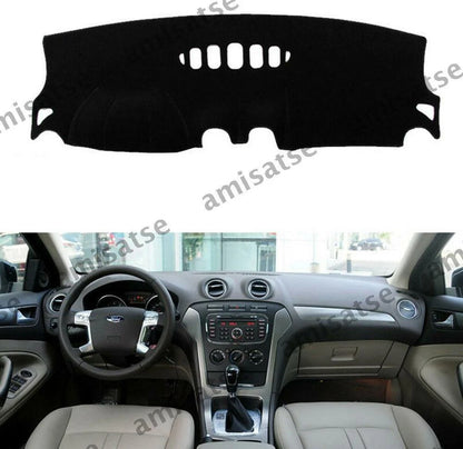 Dashmat for Ford Mondeo 2007-2012 Black Dashboard Cover Sun Visor Pad (2007-2012)