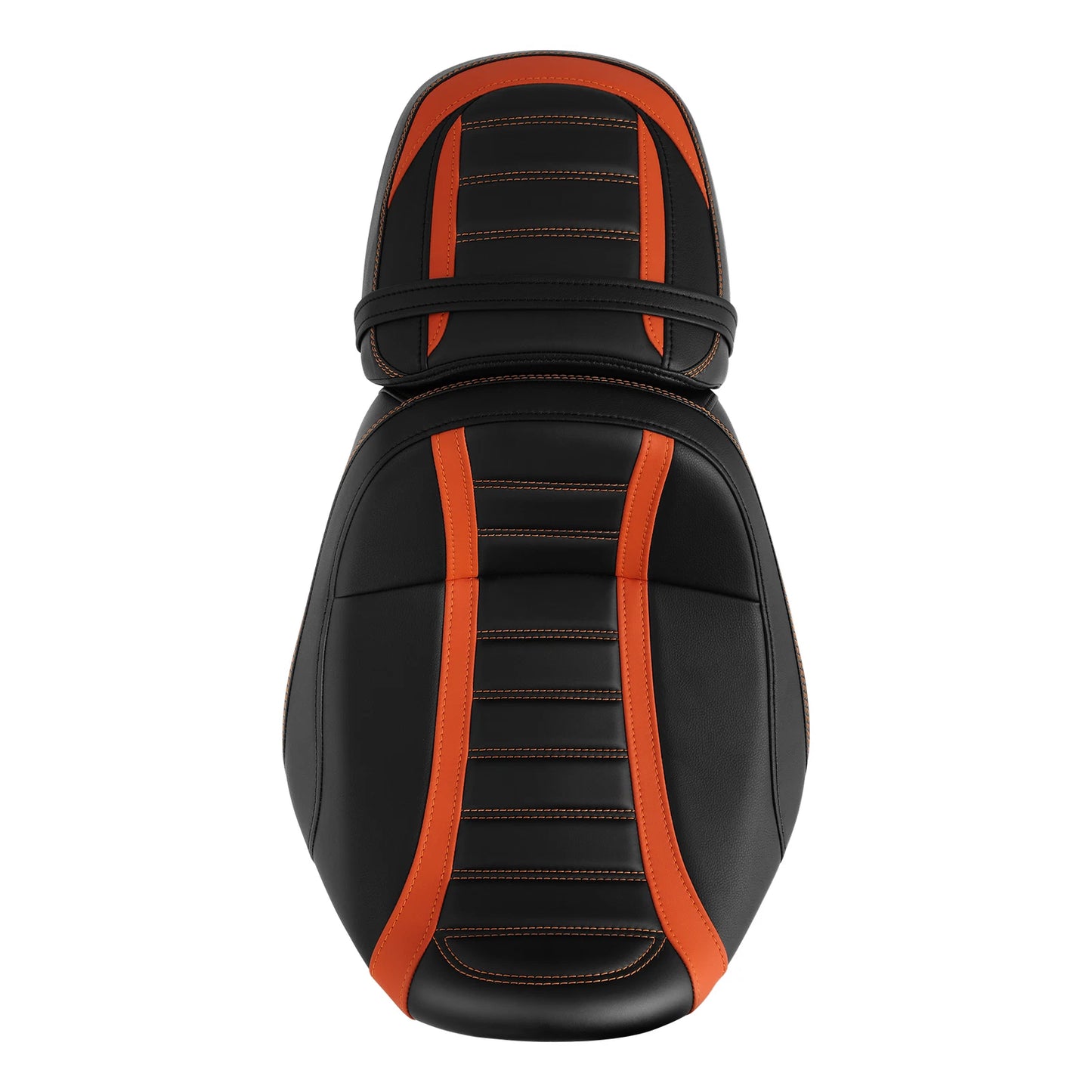 Black Orange Driver Passenger Seats for Harley CVO Road Street Glide (2023-2025)