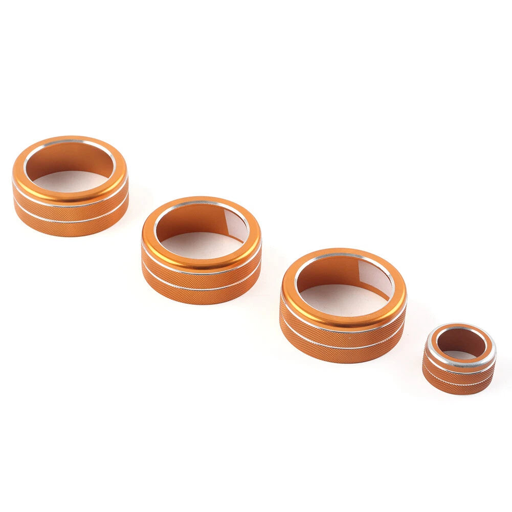 4 x AC Climate Control Knob Rings for Honda Civic 11th Gen (2022 - Present)