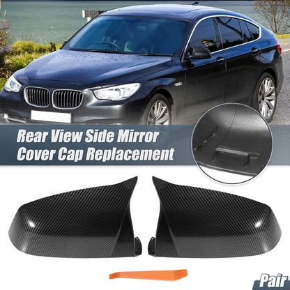 Rearview Mirror Cover Cap Carbon Fiber for BMW 525i 528i 530i 535i (2001-2007)