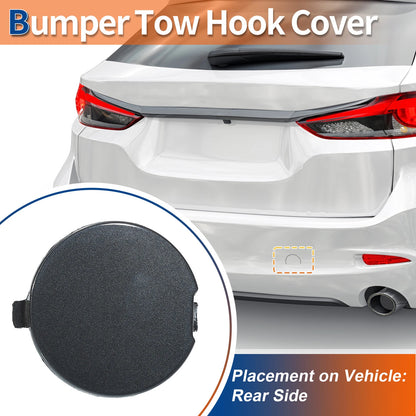 Rear Left Tow Hook Cover for Mazda 6 Atenza (2018-2021) Gray