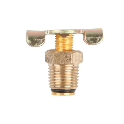 1/4" NPT Brass Drain Valve for Radiator, Compressor, Oil, Water, Air