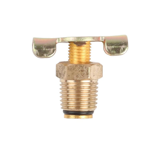 1/4" NPT Brass Drain Valve for Radiator, Compressor, Oil, Water, Air