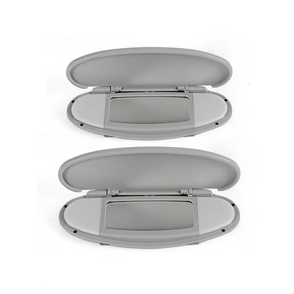 Sun Visor Vanity Mirror Cover Gray 2 x for BMW MINI Cooper R55 R56 R58 R60 (2007-2014)