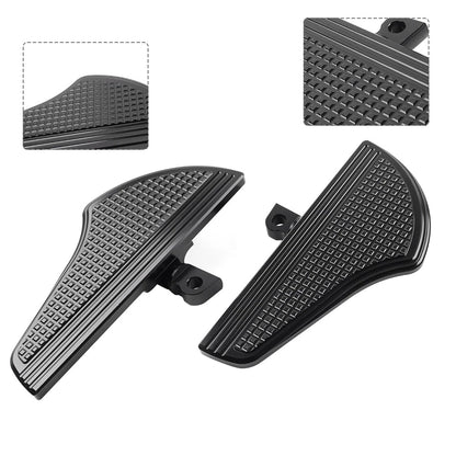 Black Footpeg Mini Floorboards for Harley Sportster Softail Touring (2004-2023)