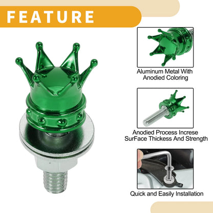 License Plate Screws Cover 35mm 4Pcs for Universal Motorcycle