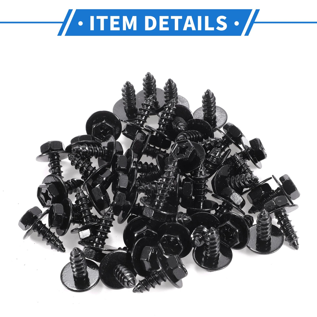 50 Pcs Fender Liner Splash Shield Bumper Cover Screws for Scion XD (2008-2014)
