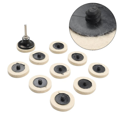 2 x 2" Wool Felt Polishing Wheel Buffing Pads for Angle Grinder